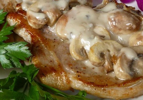 europe times european news cookery Mushroom Pork Chops food recipes