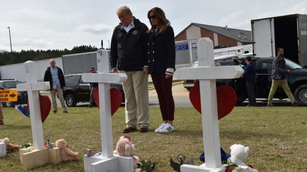 Donald Trump Visits Alabama After Tornadoes