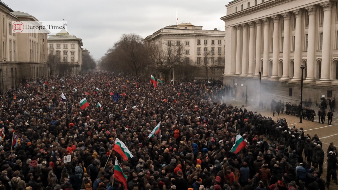 Thousands Protest Bulgaria’s 2026 Budget, Clashes Erupt in Sofia ...